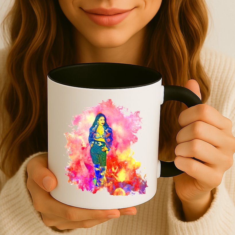 Selenas Quintanilla Watercolor Mug