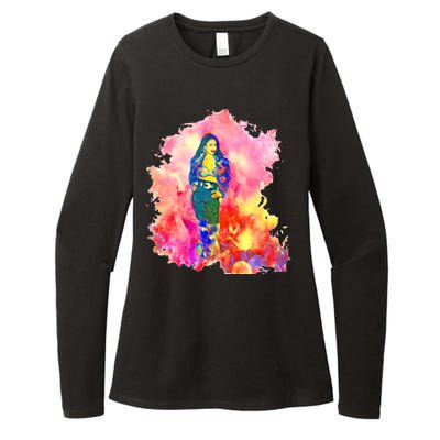 Selenas Quintanilla Watercolor Womens CVC Long Sleeve Shirt