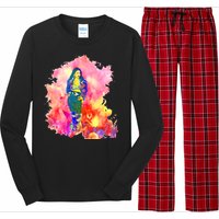 Selenas Quintanilla Watercolor Long Sleeve Pajama Set