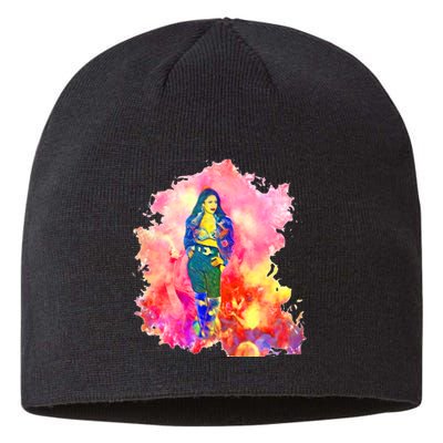 Selenas Quintanilla Watercolor Sustainable Beanie