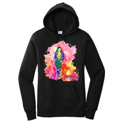 Selenas Quintanilla Watercolor Women's Pullover Hoodie