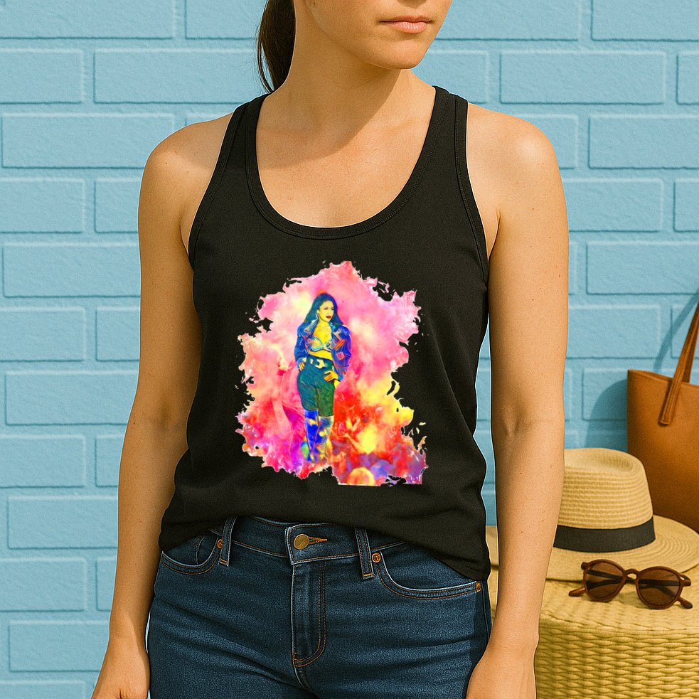 Selenas Quintanilla Watercolor Womens Tank Top