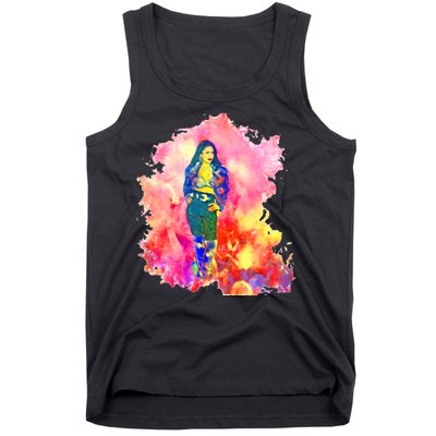 Selenas Quintanilla Watercolor Tank Top