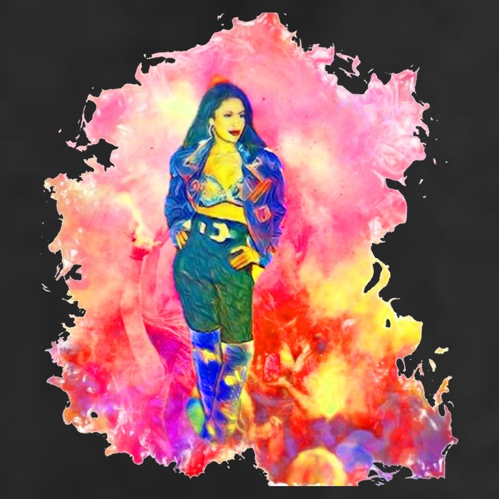 Selenas Quintanilla Watercolor Golf Towel