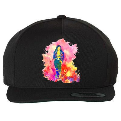 Selenas Quintanilla Watercolor Wool Snapback Cap