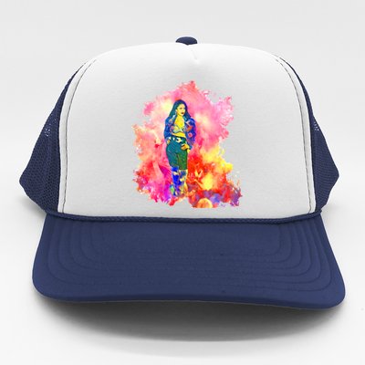 Selenas Quintanilla Watercolor Trucker Hat