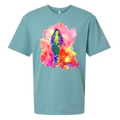 Selenas Quintanilla Watercolor Sueded Cloud Jersey T-Shirt