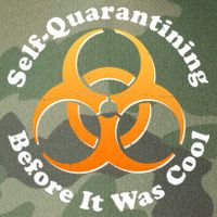 Self Quarantining Before It Was Cool Biohazard Legacy Tie Dye Trucker Hat