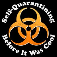 Self Quarantining Before It Was Cool Biohazard Kids T-Shirt