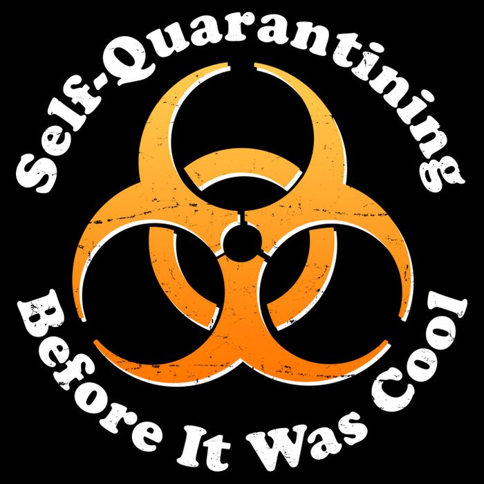 Self Quarantining Before It Was Cool Biohazard Kids T-Shirt