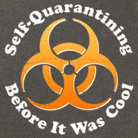 Self Quarantining Before It Was Cool Biohazard Cotton Canvas Backpack