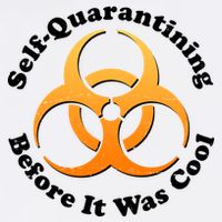 Self Quarantining Before It Was Cool Biohazard Garment-Dyed Sweatshirt