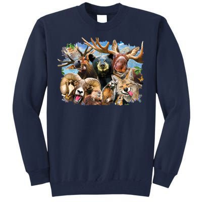 Selfie - Rocky Mountain Animals Tall Sweatshirt