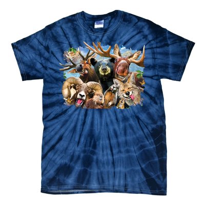 Selfie - Rocky Mountain Animals Tie-Dye T-Shirt