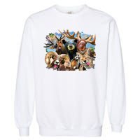 Selfie - Rocky Mountain Animals Garment-Dyed Sweatshirt