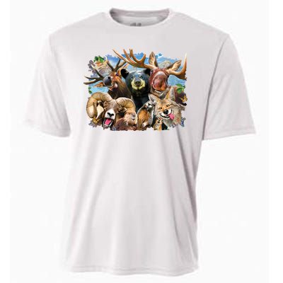 Selfie - Rocky Mountain Animals Cooling Performance Crew T-Shirt