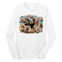 Selfie - Rocky Mountain Animals Long Sleeve Shirt