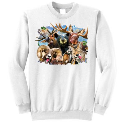 Selfie - Rocky Mountain Animals Sweatshirt