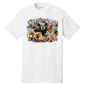 Selfie - Rocky Mountain Animals Tall T-Shirt