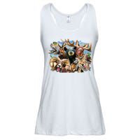 Selfie - Rocky Mountain Animals Ladies Essential Flowy Tank