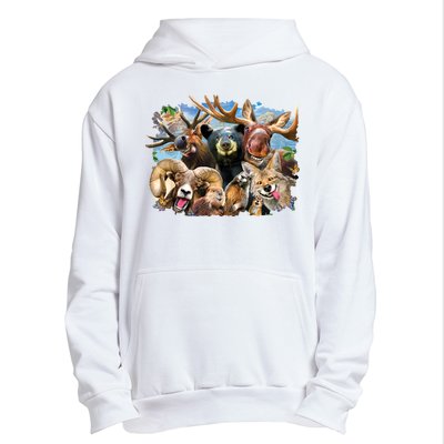 Selfie - Rocky Mountain Animals Urban Pullover Hoodie