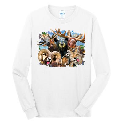 Selfie - Rocky Mountain Animals Tall Long Sleeve T-Shirt