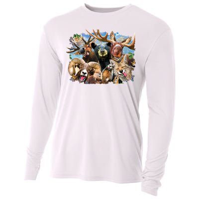 Selfie - Rocky Mountain Animals Cooling Performance Long Sleeve Crew