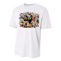 Selfie - Rocky Mountain Animals Performance Sprint T-Shirt