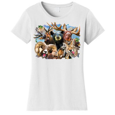 Selfie - Rocky Mountain Animals Women's T-Shirt