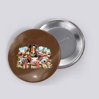 Selfie Farm Animals Funny  Button