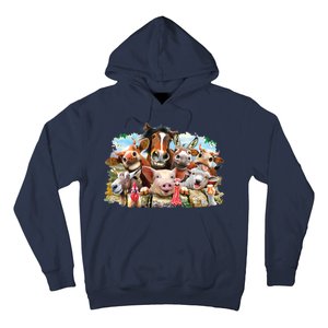 Selfie Farm Animals Funny  Hoodie