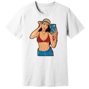 Selfie Girl Premium T-Shirt