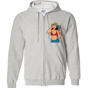 Selfie Girl Full Zip Hoodie