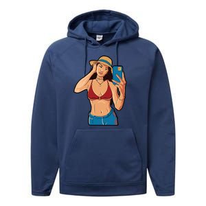 Selfie Girl Performance Fleece Hoodie