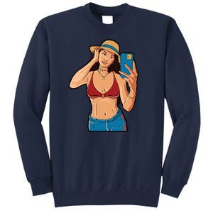 Selfie Girl Tall Sweatshirt