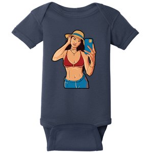 Selfie Girl Baby Bodysuit