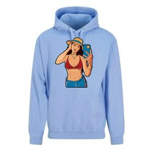 Selfie Girl Unisex Surf Hoodie