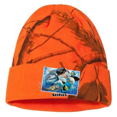 Selfie Ocean Life Sharks Whales  Kati Licensed 12" Camo Beanie