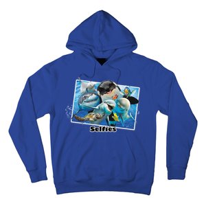 Selfie Ocean Life Sharks Whales  Hoodie