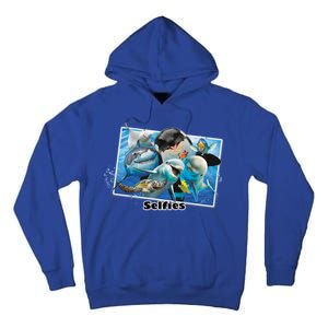 Selfie Ocean Life Sharks Whales  Tall Hoodie