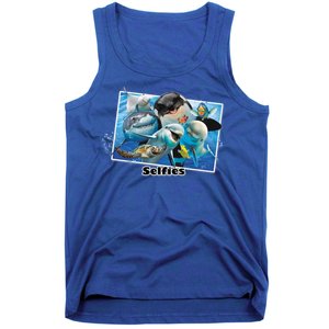 Selfie Ocean Life Sharks Whales  Tank Top