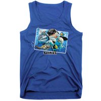 Selfie Ocean Life Sharks Whales  Tank Top