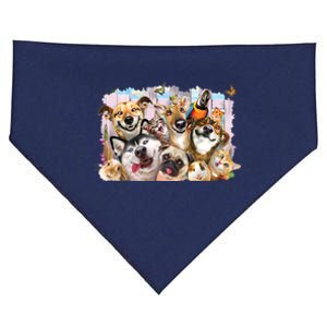 Selfie Pets Dogs Cats Cute USA-Made Doggie Bandana