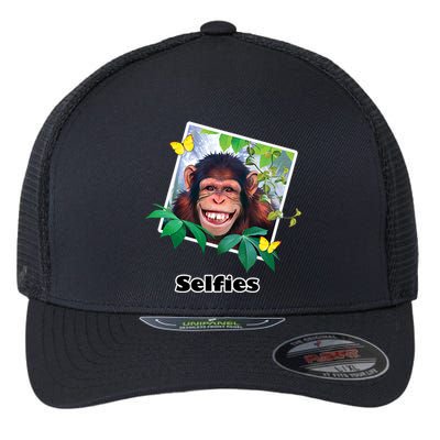 Selfies - Chimp Funny Selfie  Flexfit Unipanel Trucker Cap