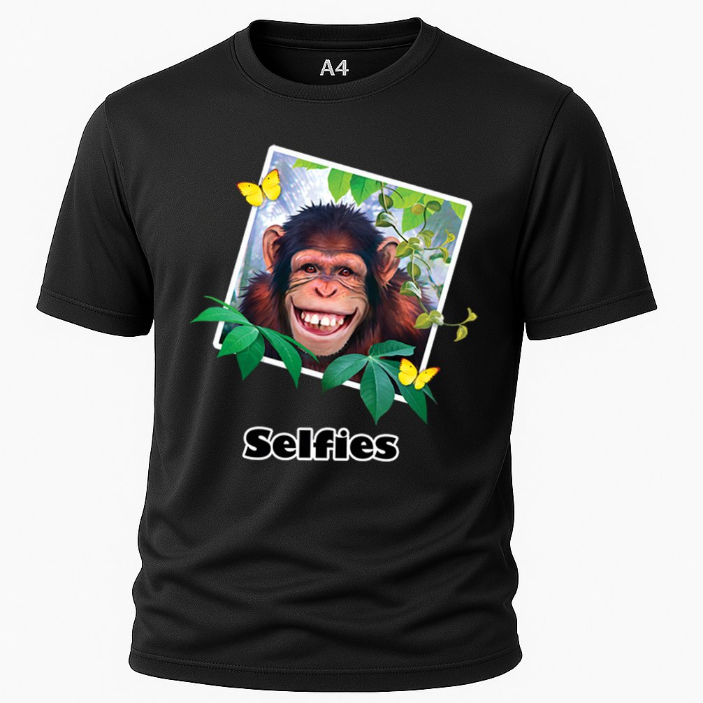 Selfies - Chimp Funny Selfie  Performance Shirt
