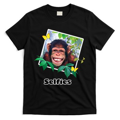 Selfies - Chimp Funny Selfie  T-Shirt