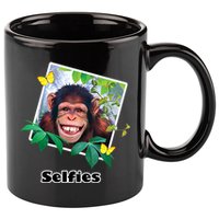 Selfies - Chimp Funny Selfie  11oz C Handle Ceramic Mug