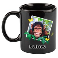 Selfies - Chimp Funny Selfie  11oz C Handle Ceramic Mug