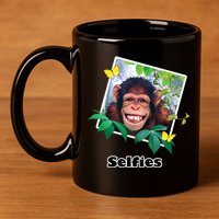 Selfies - Chimp Funny Selfie  11oz C Handle Ceramic Mug