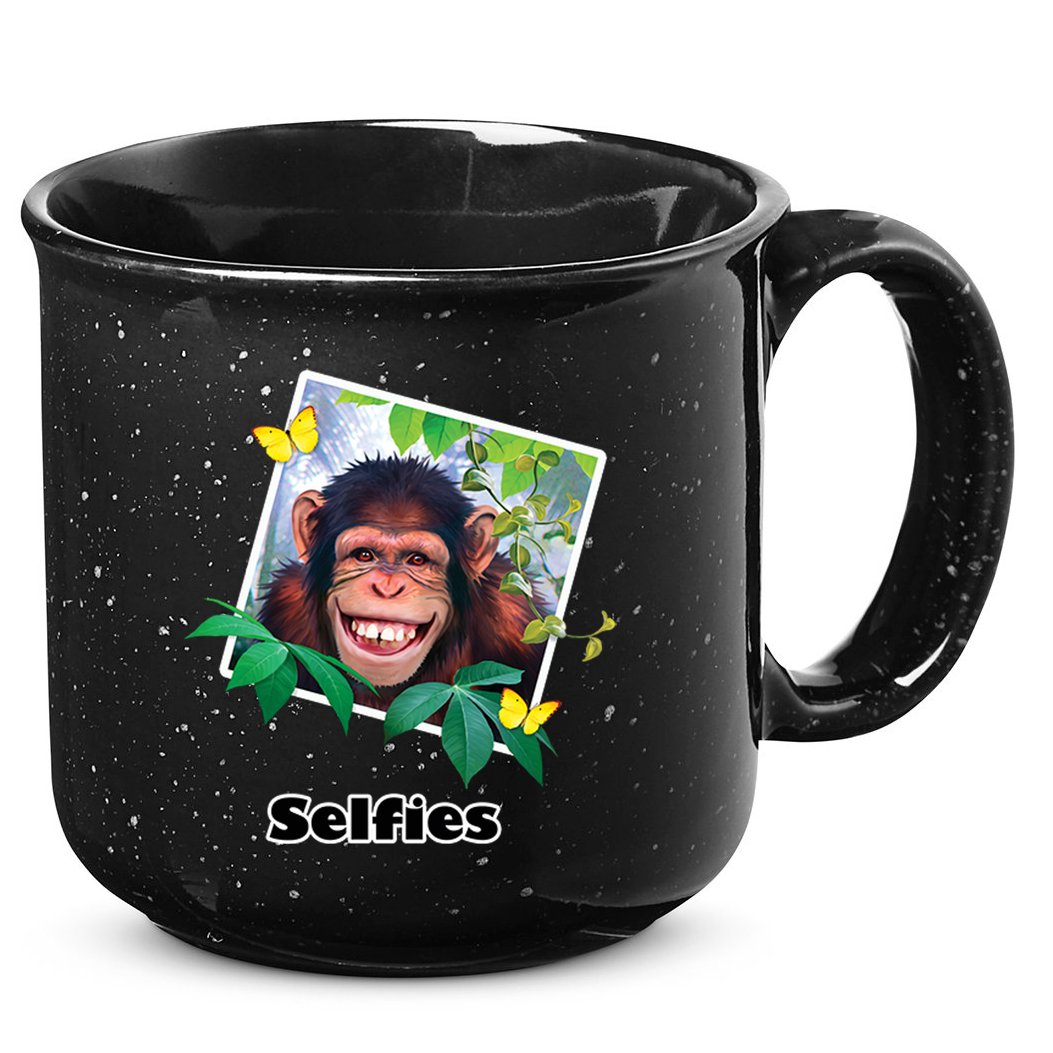 Selfies - Chimp Funny Selfie  15oz Campfire Ceramic Mug